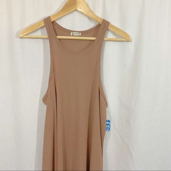 NWT Free People Long Beach Ribbed Swing Tank Top - Picture 3 of 10